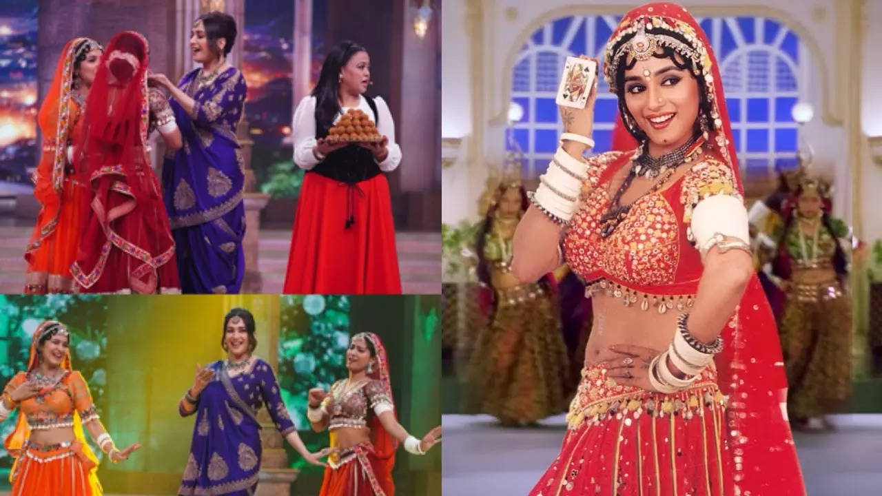 Madhuri Dixit Gives Laddoos To Dance Deewane Contestants After Performance On Choli Ke Peeche