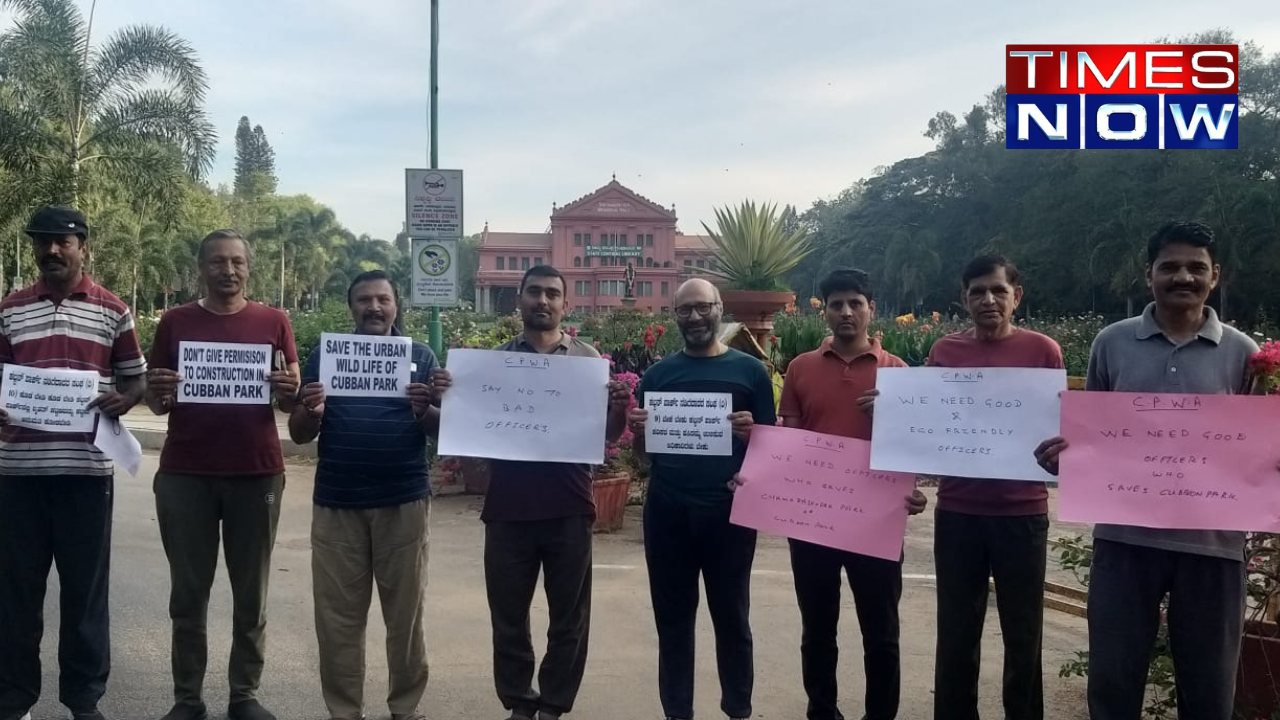 Bengaluru: Cubbon Park Walkers Association Protests Against 10-Storey Construction, Demands Halt to Annex Project | VIDEO