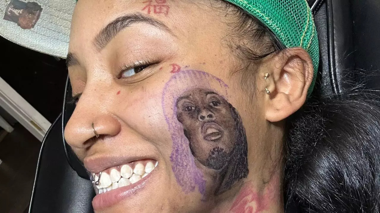 TikToker Gets Kai Cenat Tattoo On Face