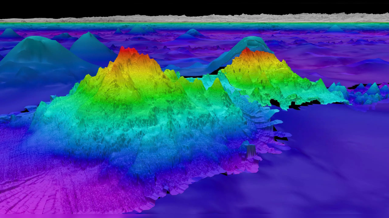 underwater mountain