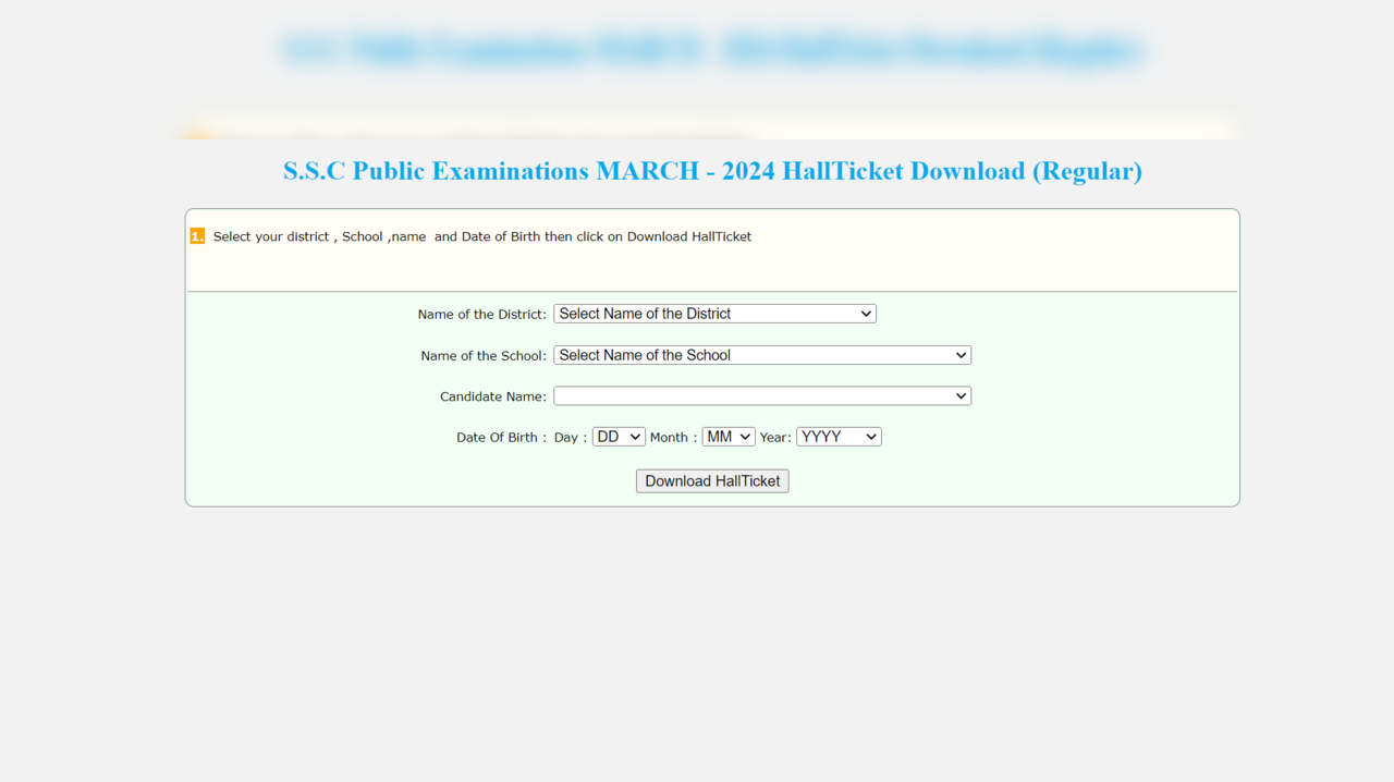 AP SSC Hall Ticket 2024 Released on bse.ap.gov.in, Exams From March 18