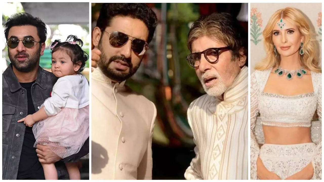 Ranbir-Raha Greet Abhishek Bachchan; Big B and Ivanka Trump Meet at Anant and Radhika's Party | WATCH