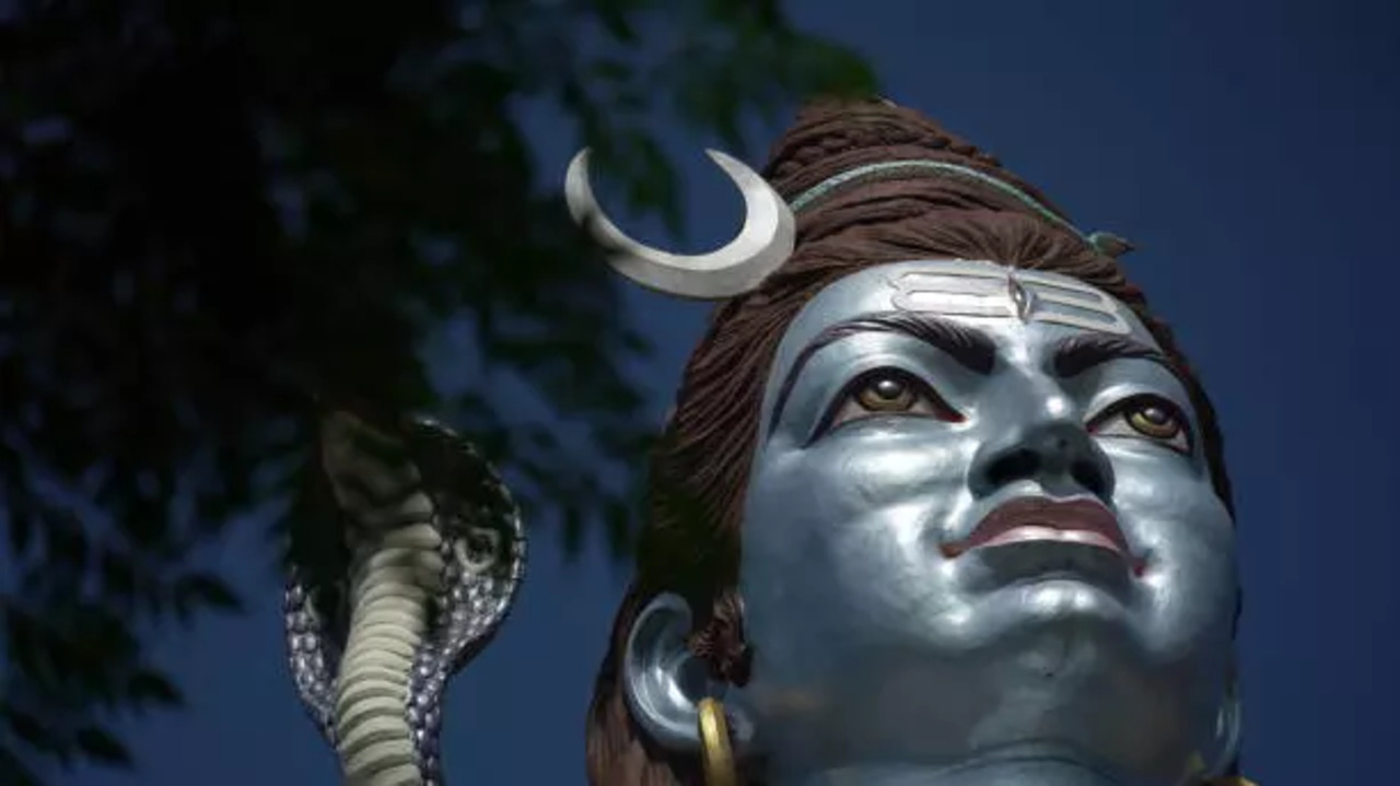 Moon on Shiva's head