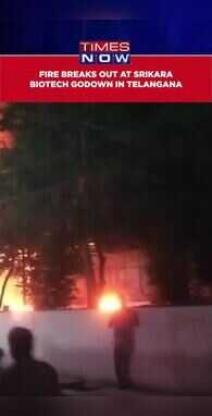 Massive Fire Breaks Out At Srikara Biotech Agriculture Pesticides Godown In Telanganas Medchal-Malkajgiri