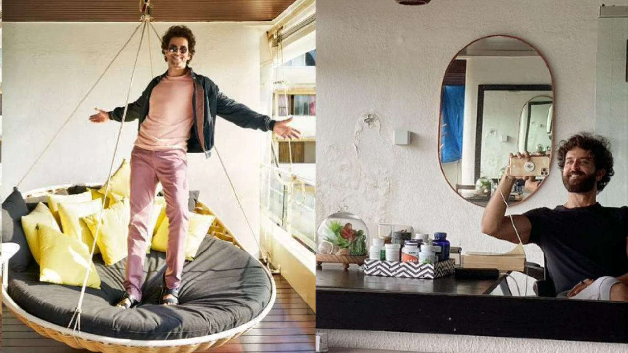 Take a look at actor Hrithik Roshan's dreamy sea-facing Mumbai apartment. Pic Credit: Architectural Digest/Instagram (@hrithikroshan)