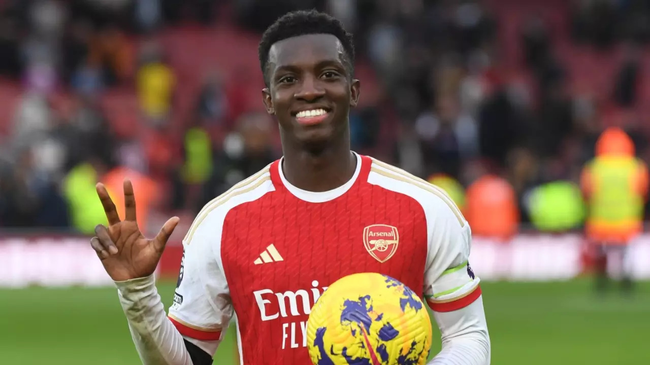 EPL: Arsenal Place €50 million Price-Tag For Eddie Nketiah - Report