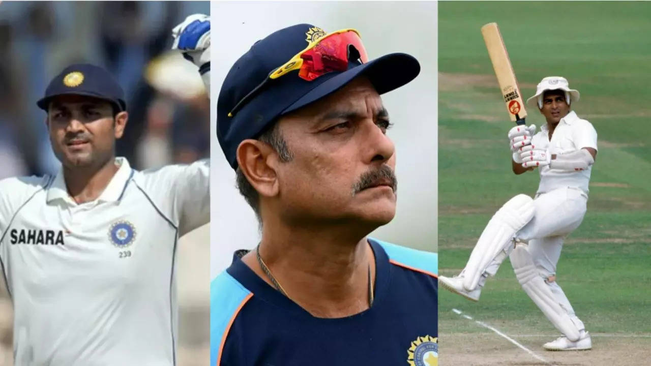 Virender Sehwag, Ravi Shastri, Sunil Gavaskar