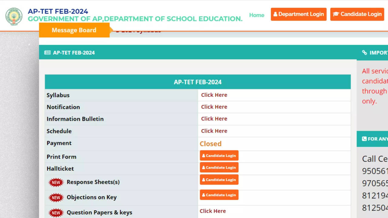 AP TET Answer Key 2024 For March 2, 3 Exams Released on aptet.apcfss.in, How to Check