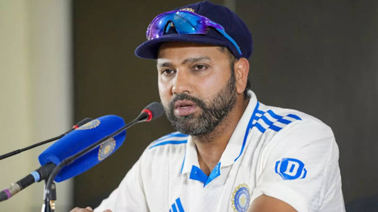 India captain Rohit Sharma during a press conference.