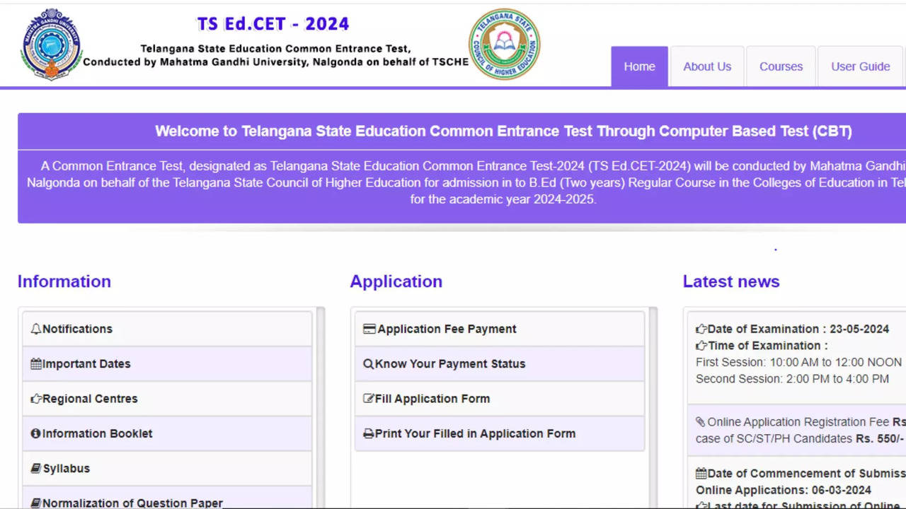 TS EdCET 2024 Registration Begins at edcet.tsche.ac.in, Direct Link