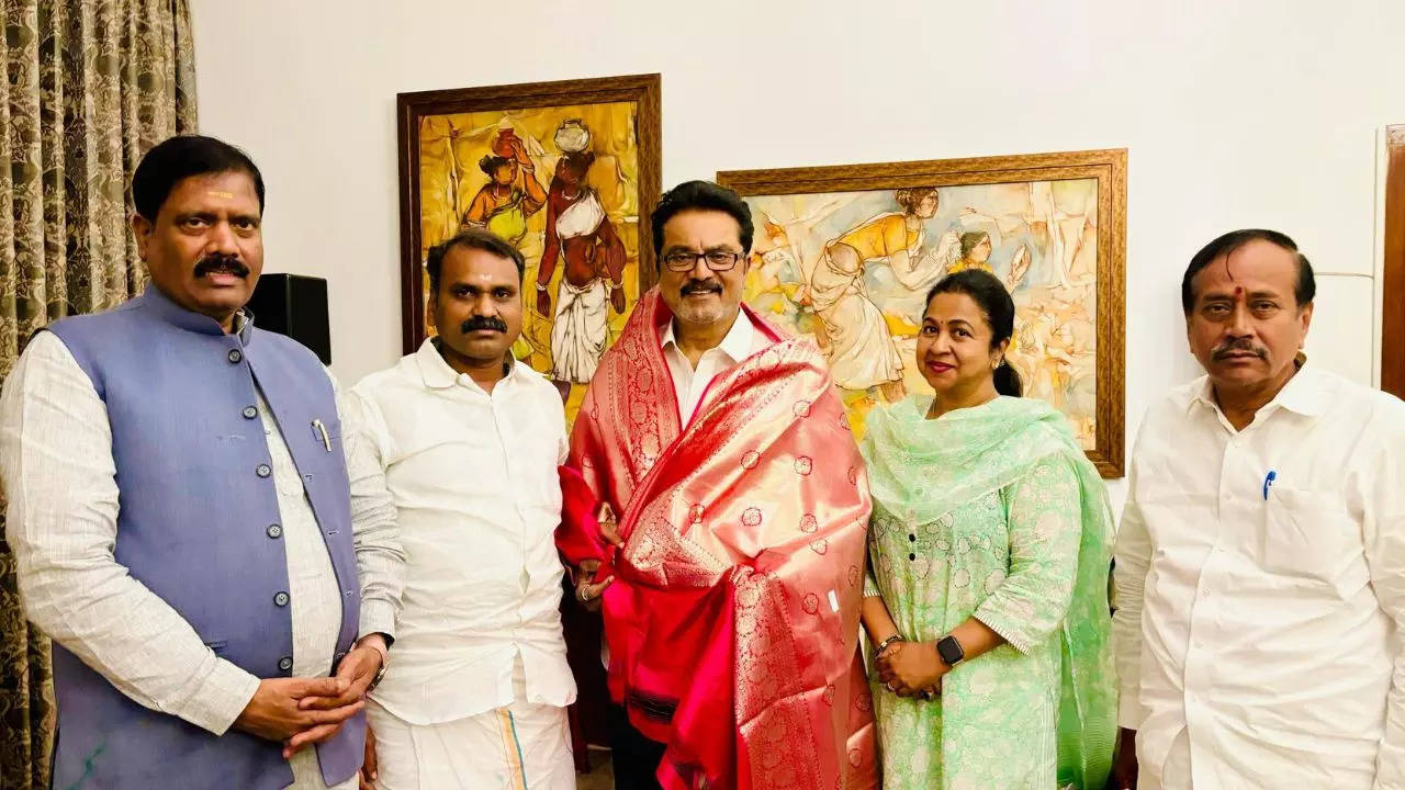 Sarathkumar with bjp