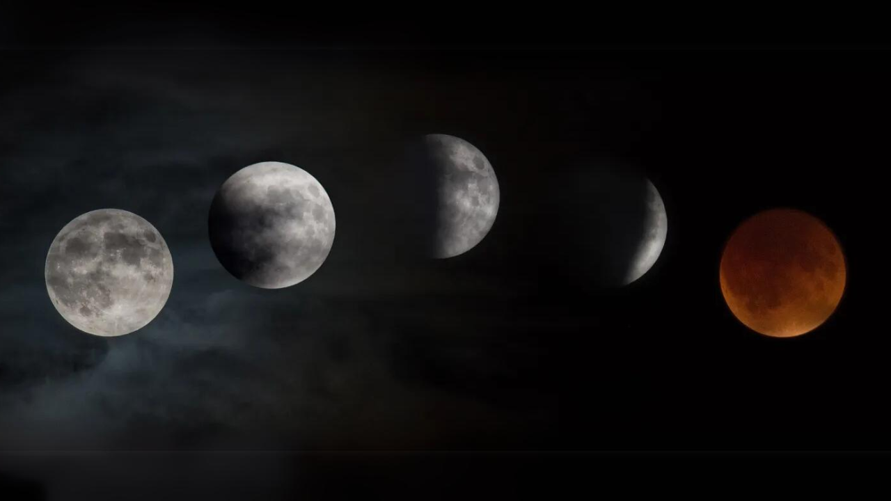 Different Phases of Lunar Eclipses (Image: NASA)