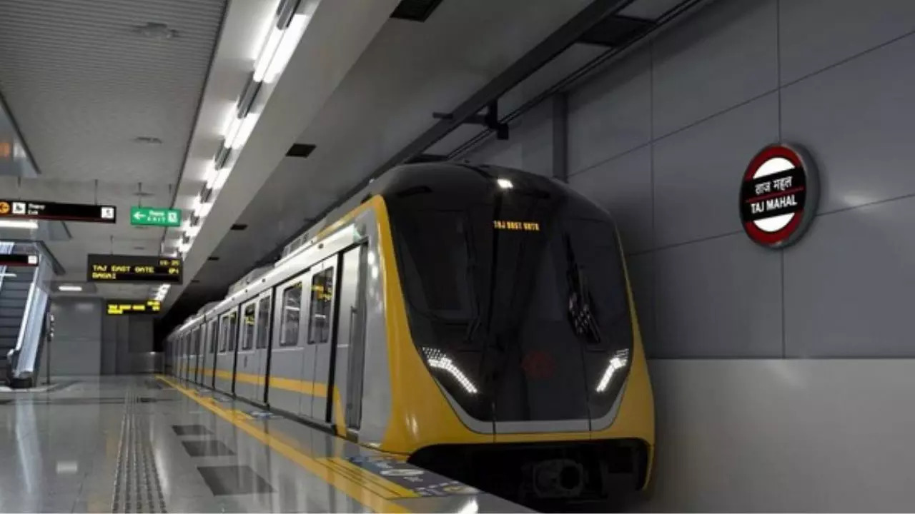 A look of the metro designed for Agra. Credit: ANI