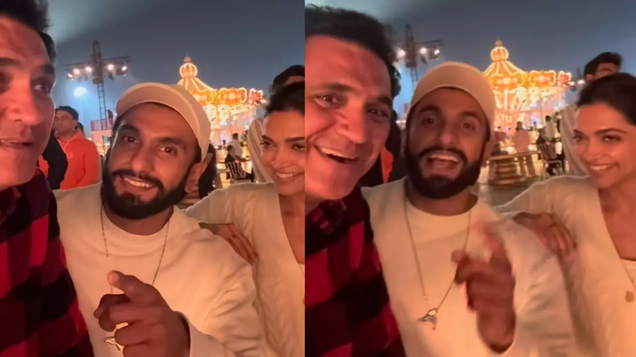 Ranveer Singh, Deepika Padukone Sing Classic Ek Minute Title Track With Host Omung Kumar. Watch