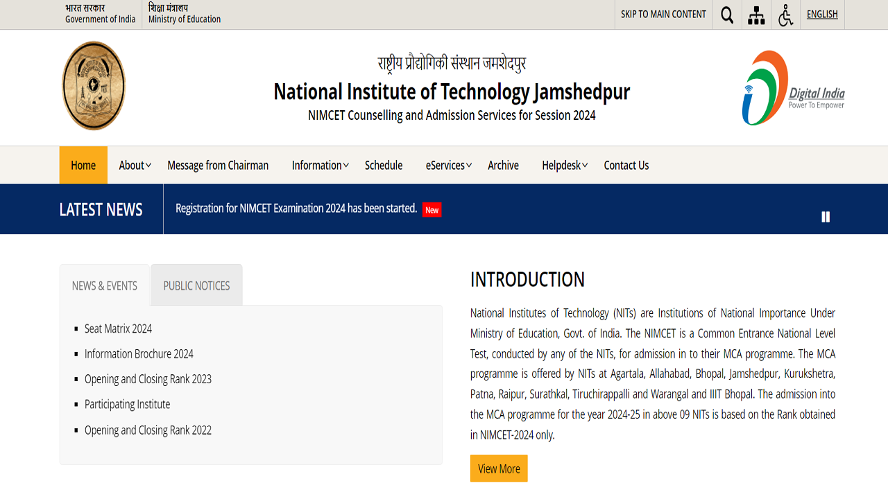 NIMCET 2024 Registrations Begins for MCA Admission to NITs and IIIT, Check Eligibility and Application Link