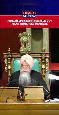 Punjab Assembly Speaker Marshals Out Many Congress Members Amid Ruckus In House