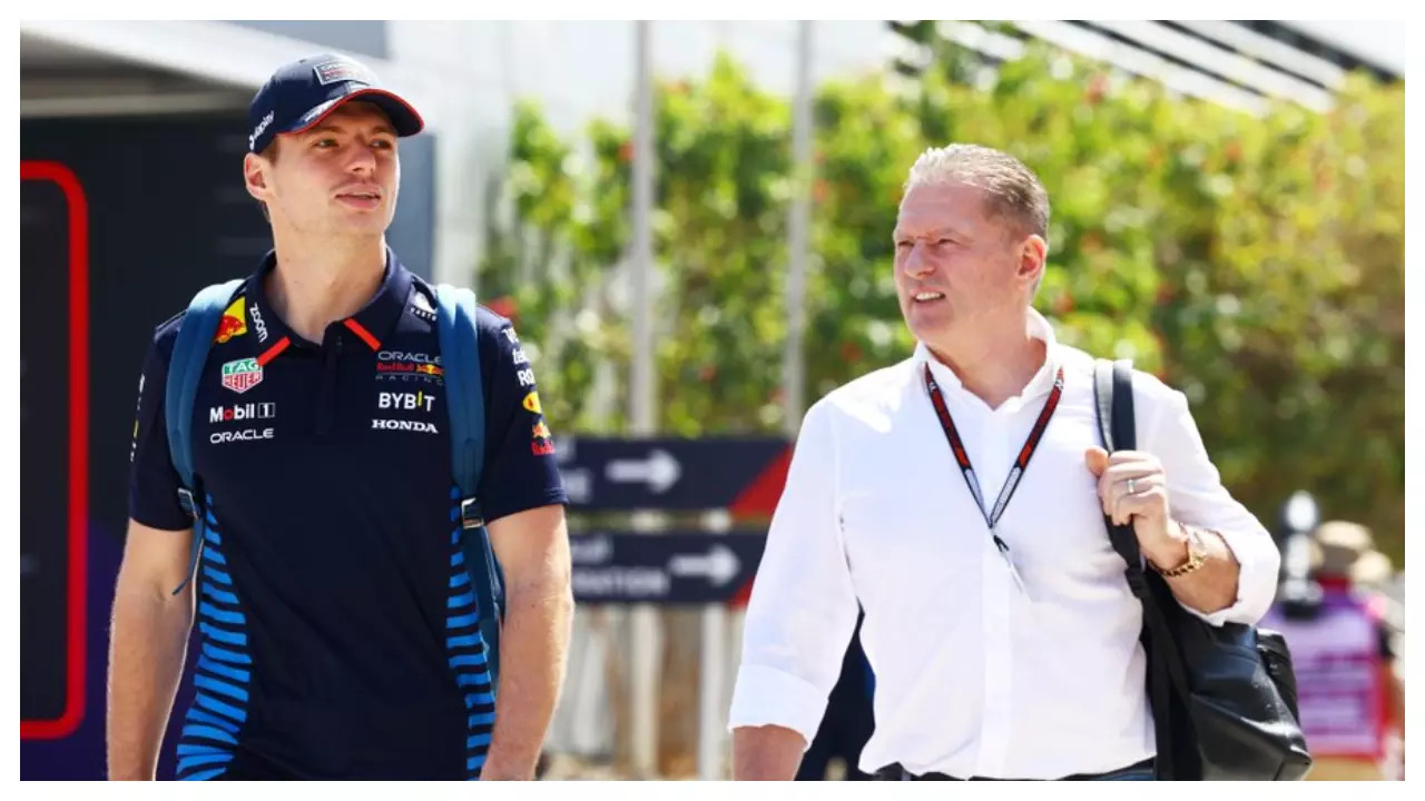 Max Verstappen with his father Jos