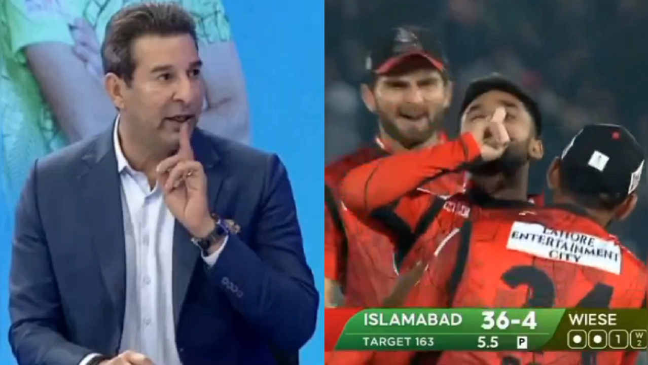 Wasim Akram slams Abdullah Shafique for his finger-on-the-lip celebration after taking catch in PSL 2024 match