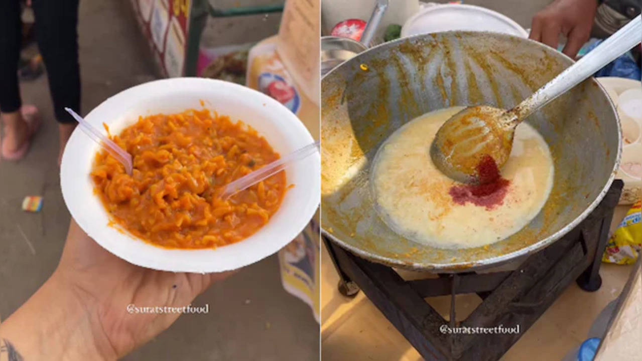 Viral Video: Surat Vendor's Unusual Buttermilk Pasta Divides the Internet. Watch