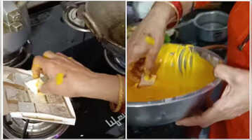 Viral Video Russian Girl Learns How To Sell Aloo Kandha Like Uday Bhai From Welcome Watch
