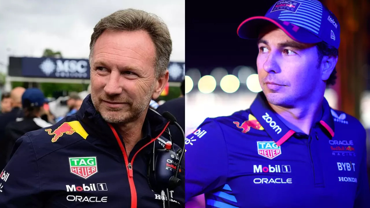 Christian Horner and Sergio Perez