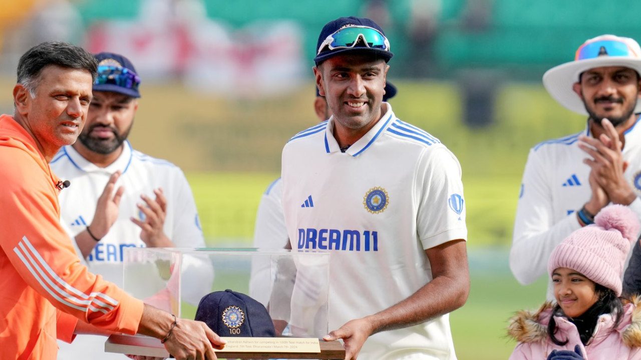 R ashwin 100th test captains