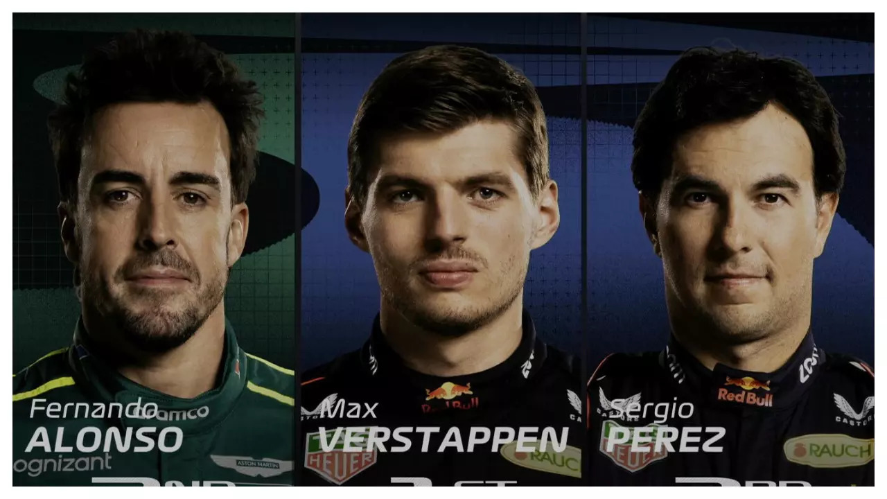 Max Verstappen Leads Fernando Alonso And Sergio Perez