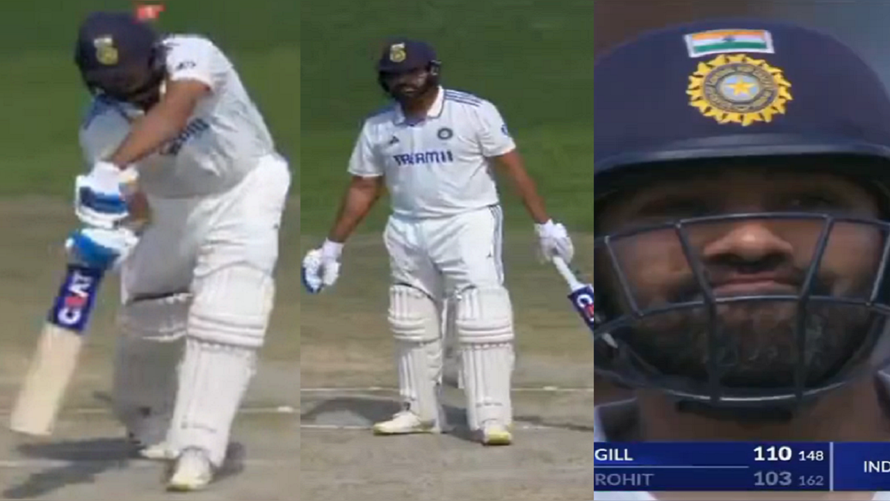 Rohit Sharma's stunned reaction after Ben Stokes bowled him out goes viral