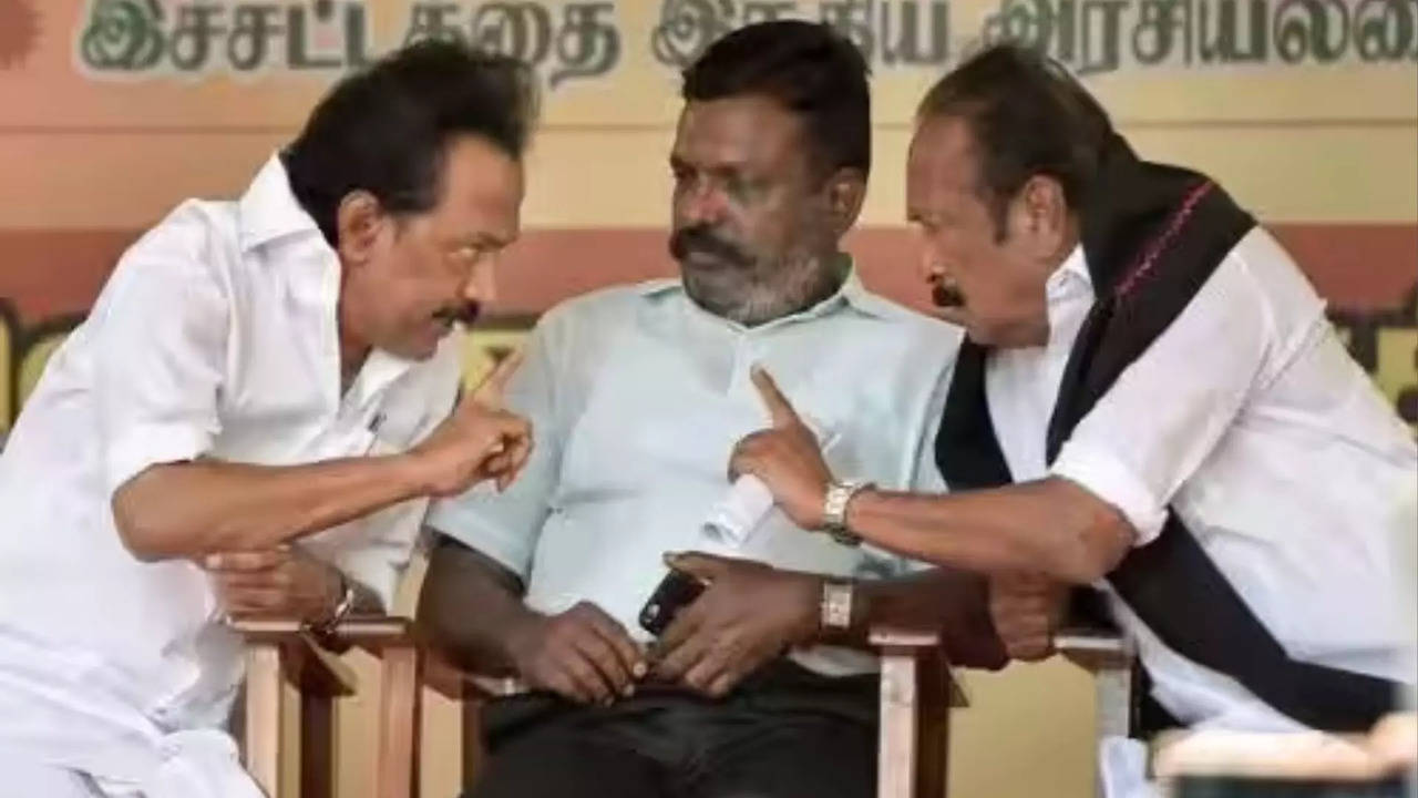 mk stalin - thirumavalavan - vaiko