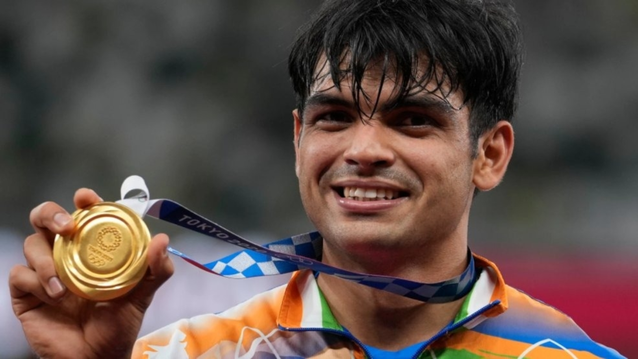 Neeraj Chopra olympic medal -IANs