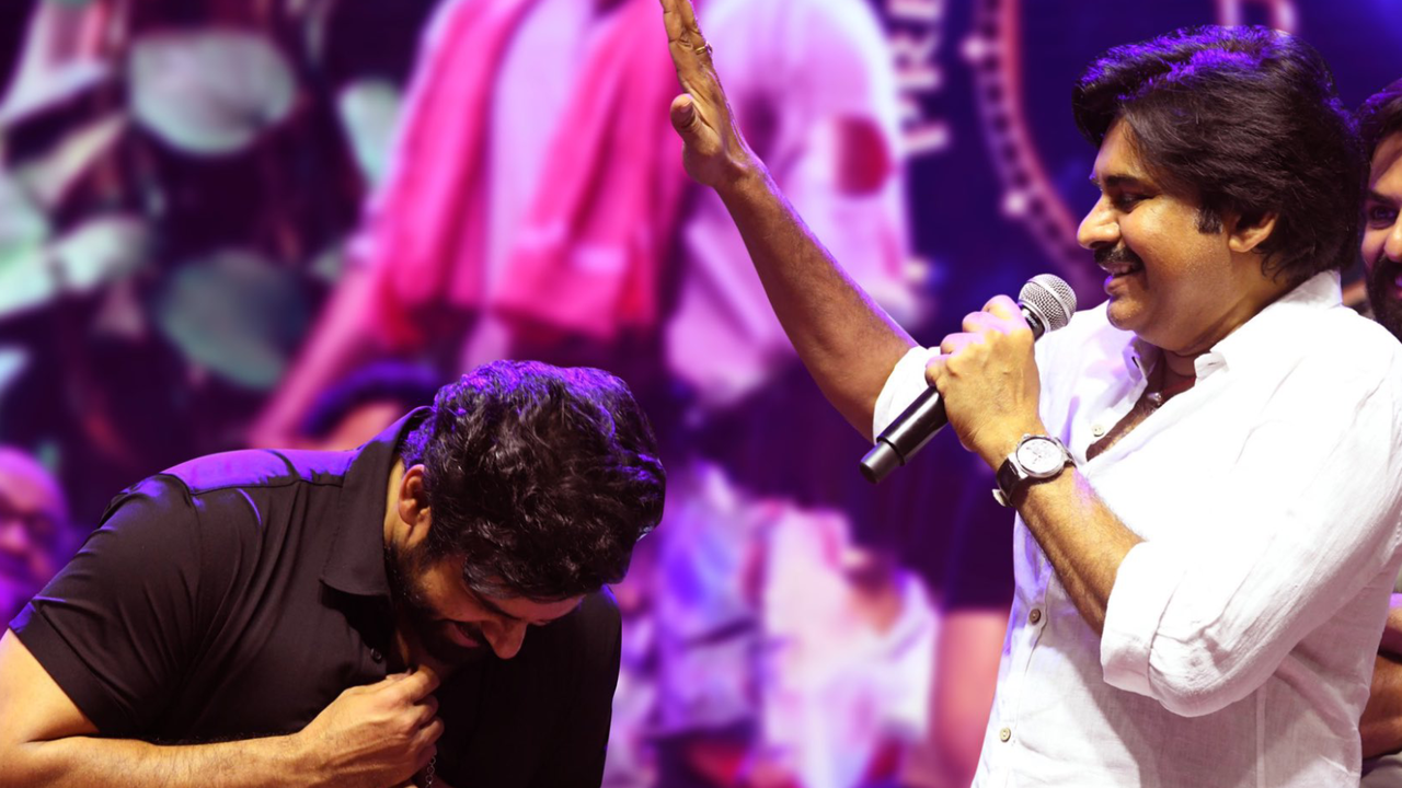 File Photo Of Sai Durga Tej Taking Blessings From His Uncle Pawan Kalyan