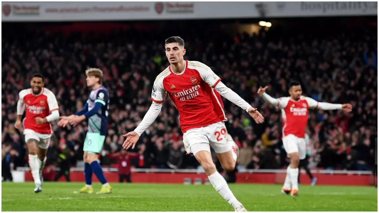 Kavi Havertz's Late Winner Against Brentford Sends Arsenal To Top Of EPL Standings