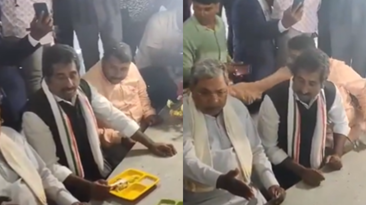 Karnataka CM Siddaramaiah and Deputy CM DK Shivakumar inaugurated the Indira canteen at Bengaluru KIAL airport.