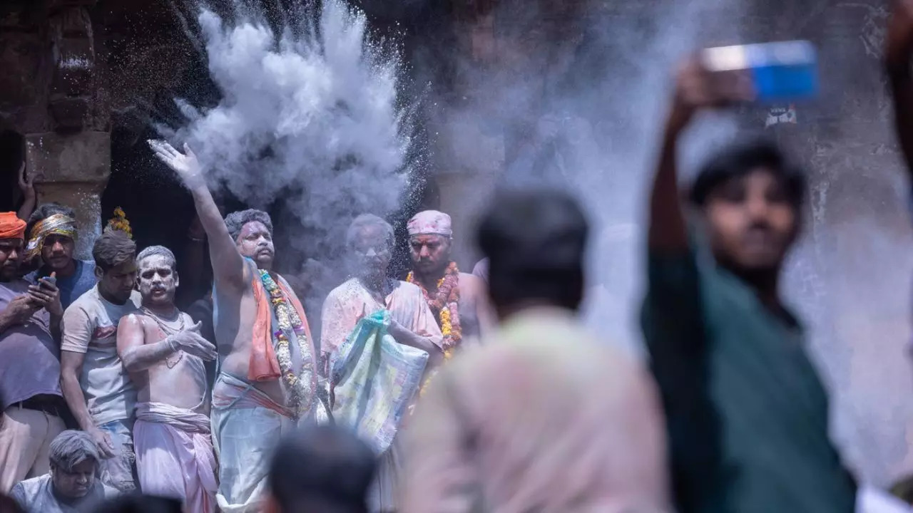 Every year, devotees of Lord Shiva play holi with ashes. Credit: iStock