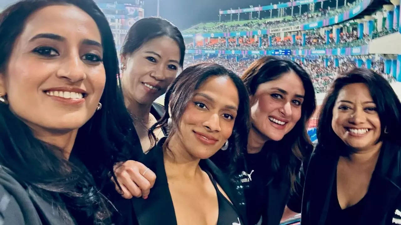 Shark Tank's Vineeta Singh Chills With Kareena Kapoor, Masaba Gupta, Mary Kom At Women's Cricket Match