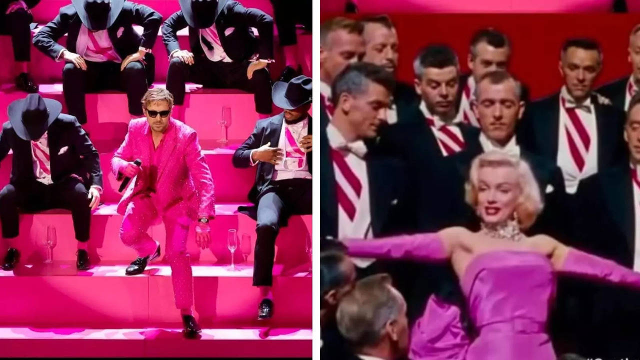 Ryan Gosling Pays Tribute To Marilyn Monroe As He Dons Pink Suit For I'm Just Ken Performance At Oscars 2024
