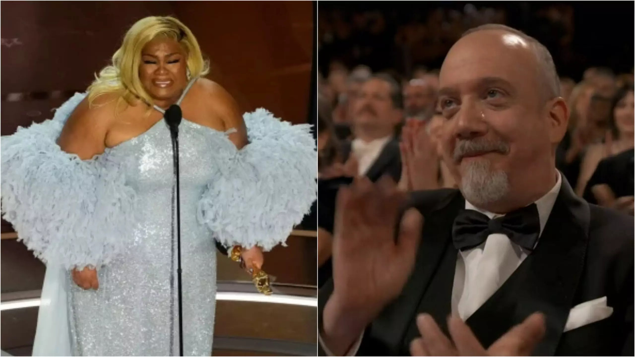 Da'Vine Joy Randolph's Heartwarming Oscar 2024 Acceptance Speech Brings Co-Star Paul Giamatti To Tears