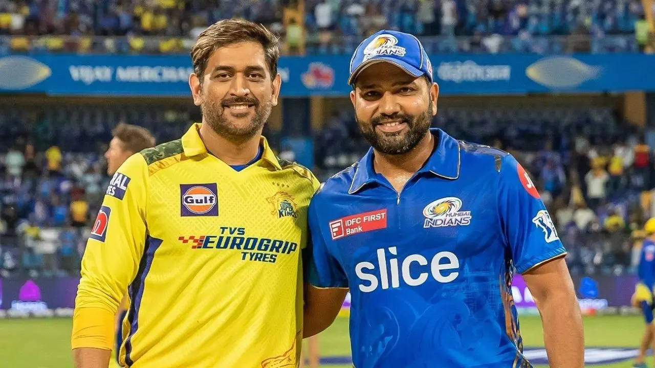 Chennai Super Kings captain MS Dhoni and Mumbai Indians captain Rohit Sharma.