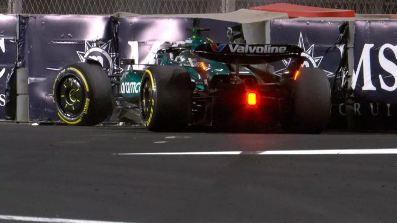 Lance Stroll's car crash during Saudi Arabian GP