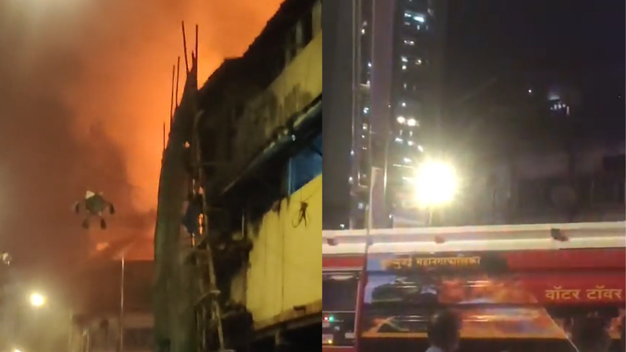 Massive Fire Breaks Out At 3-Storey Building In Mumbais Kamathipura | Video