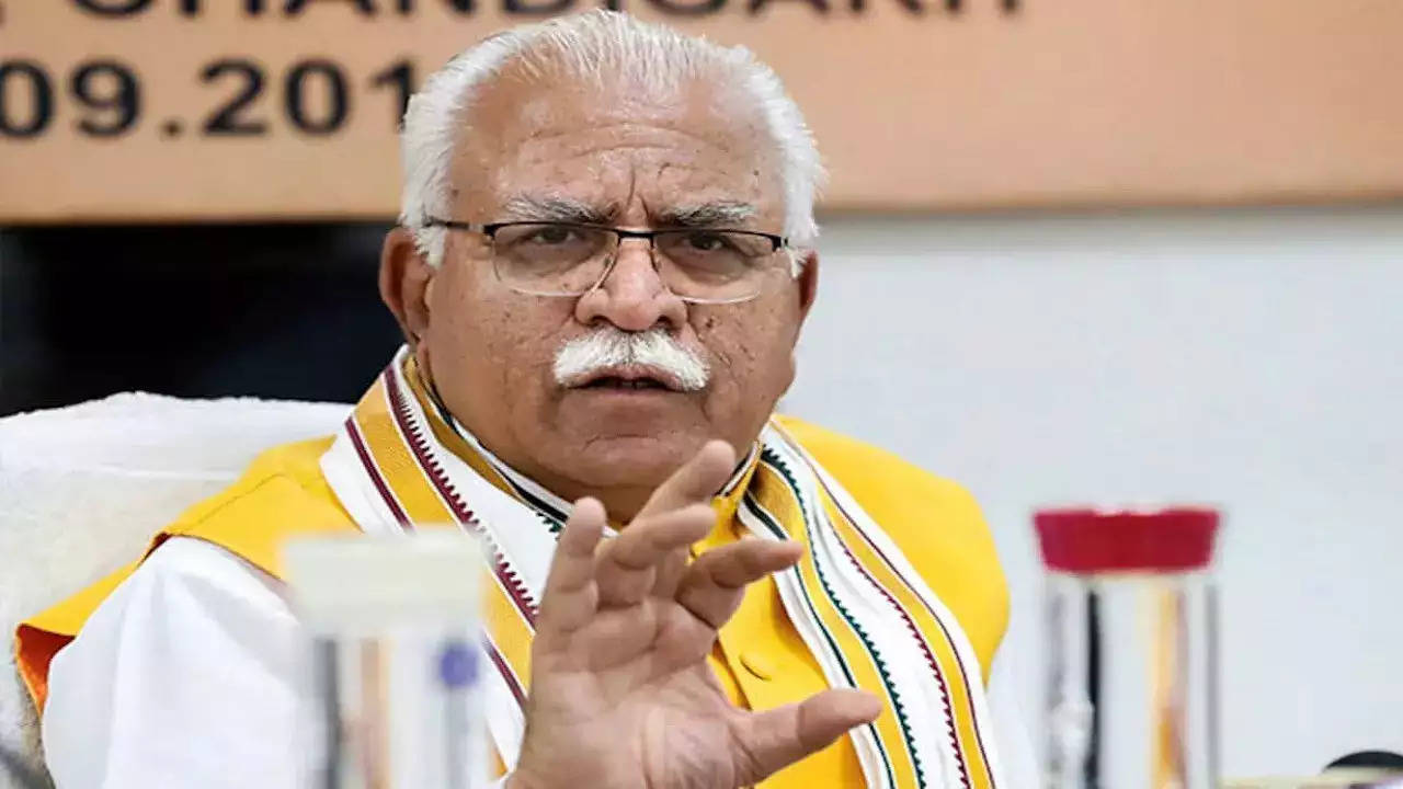 Haryana CM Manohar Lal Khattar