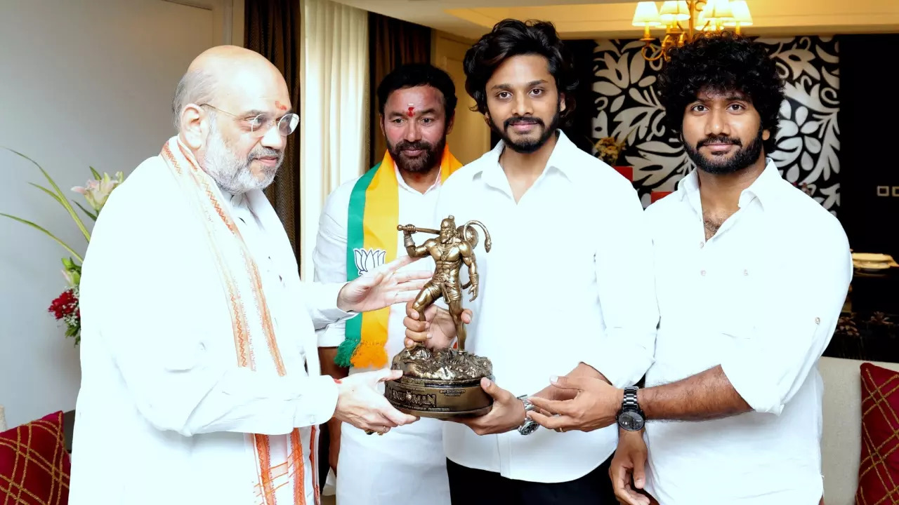 Home Minister Amit Shah Meets Team HanuMan