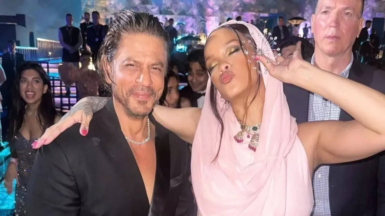 Rihanna Vibes To Shah Rukh Khan's Challeya In Unseen Video From Anant-Radhika's Pre-Wedding Bash. Watch