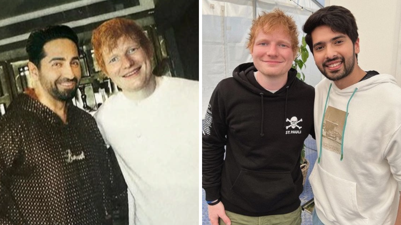 Ed Sheeran hangs out with Armaan Malik and Ayushmann Khurrana ahead of Mumbai Concert