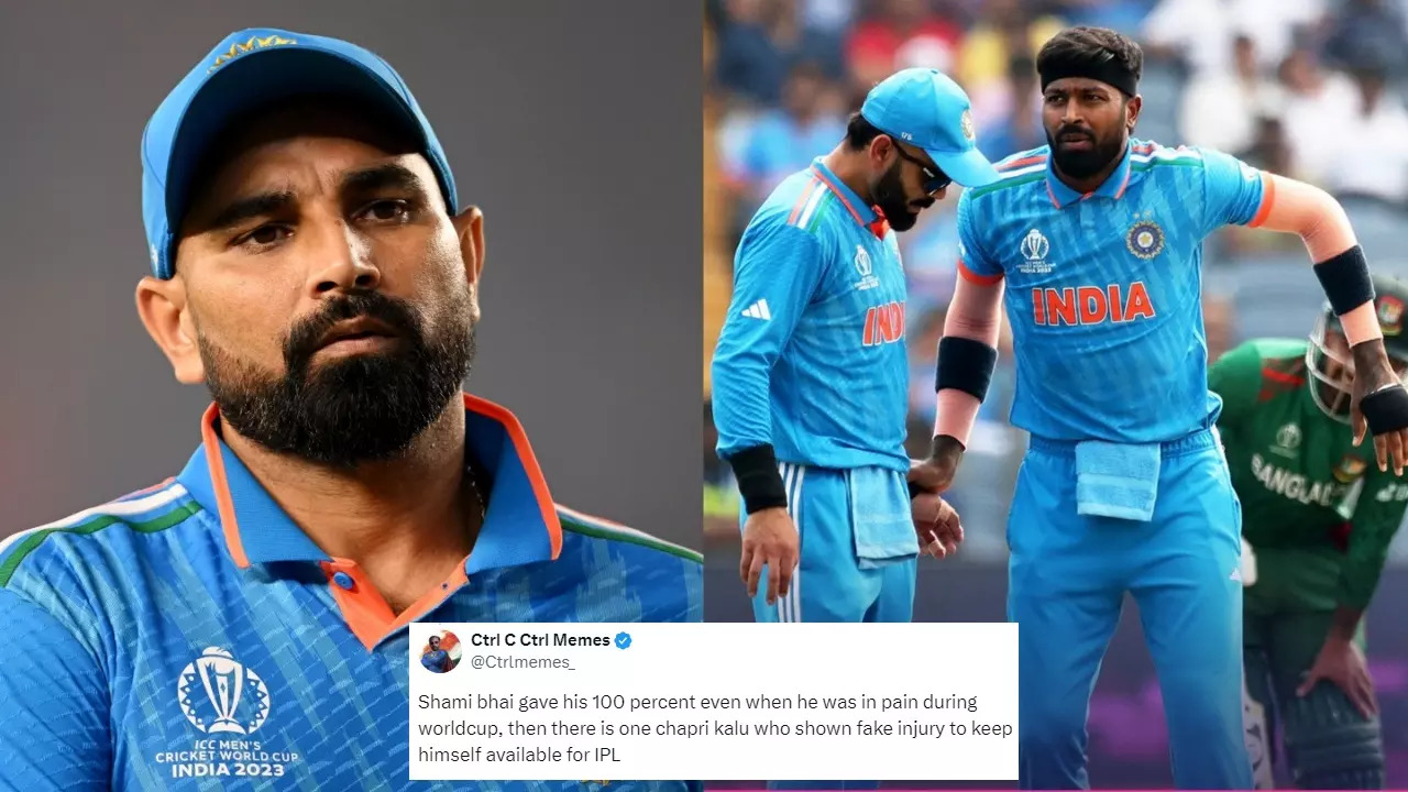 Mohammed Shami likes controversial tweet criticising Hardik Pandya.