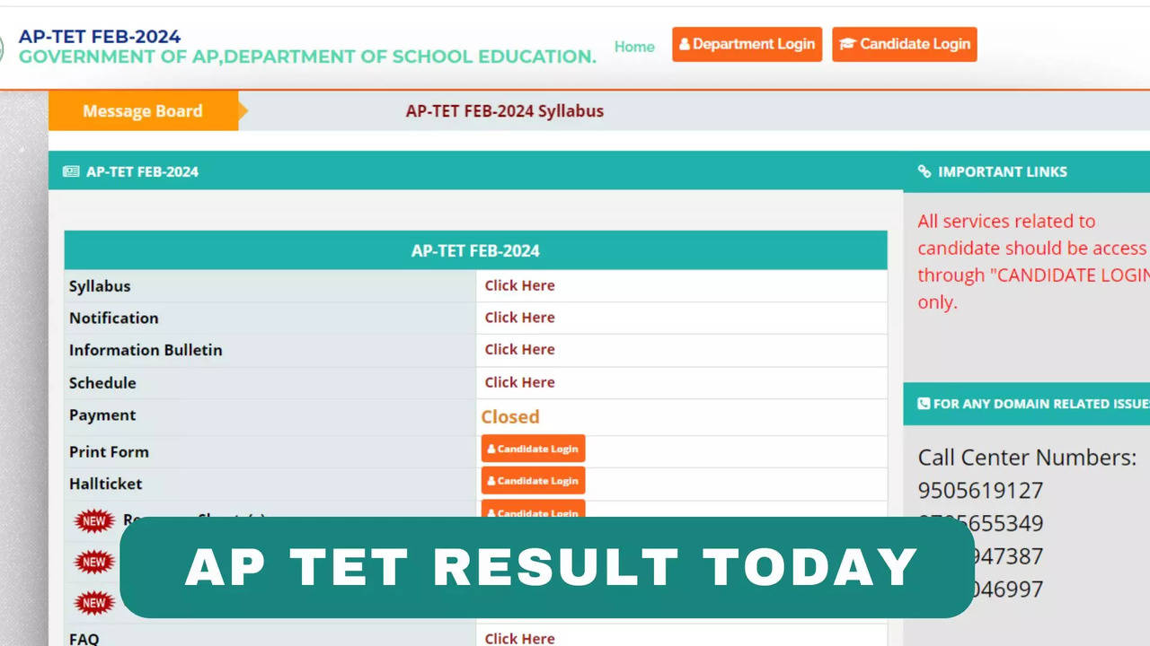 AP TET 2024 Results Releasing Today on aptet.apcfss.in, Check Qualifying Marks