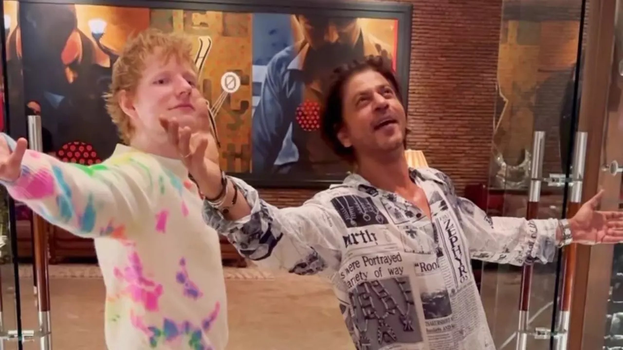 Shah Rukh Khan Teaches Ed Sheeran His Signature Pose. Video Sends Internet Into A Meltdown