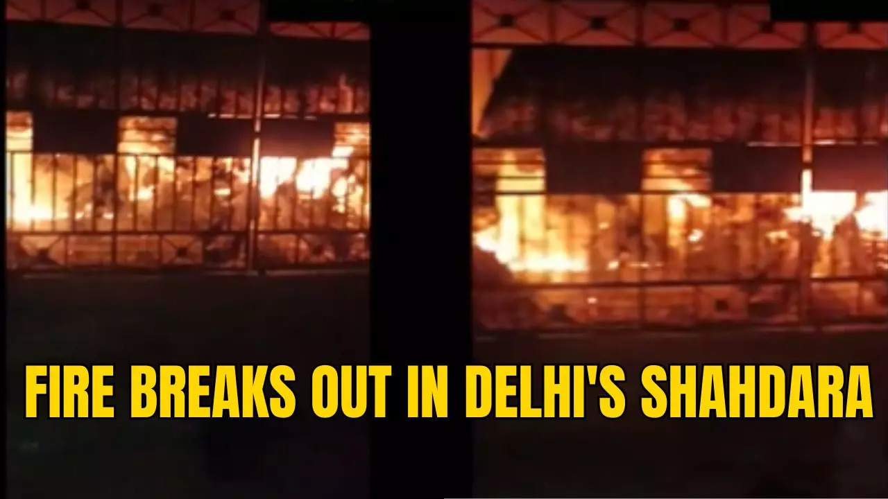 FIRE BREAKS OUT IN DELHI'S SHAHDARA