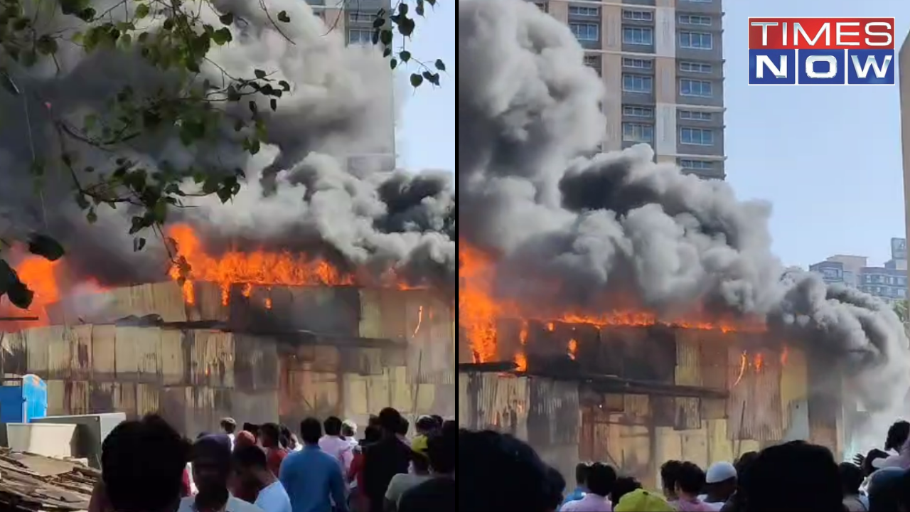 Mumbai: Massive Fire Breaks Out in Furniture Shop in Goregaon West | WATCH