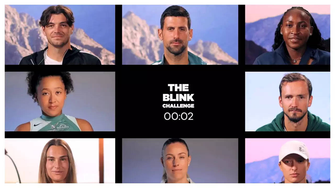 Tennis stars take part in 'Blink Challenge' At Indian Wells